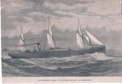The Steam-ship Angelo, of the Wilson Line (Hull and Christiania).